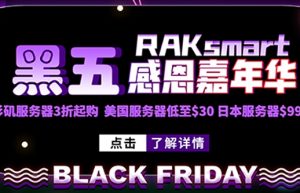Raksmart黑五活动